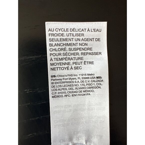 Chicos Black & White Geometric Rayon Wrap/Scarf - Picture 4 of 5